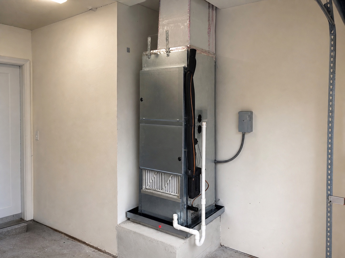 Vertical residential air-handler configuration